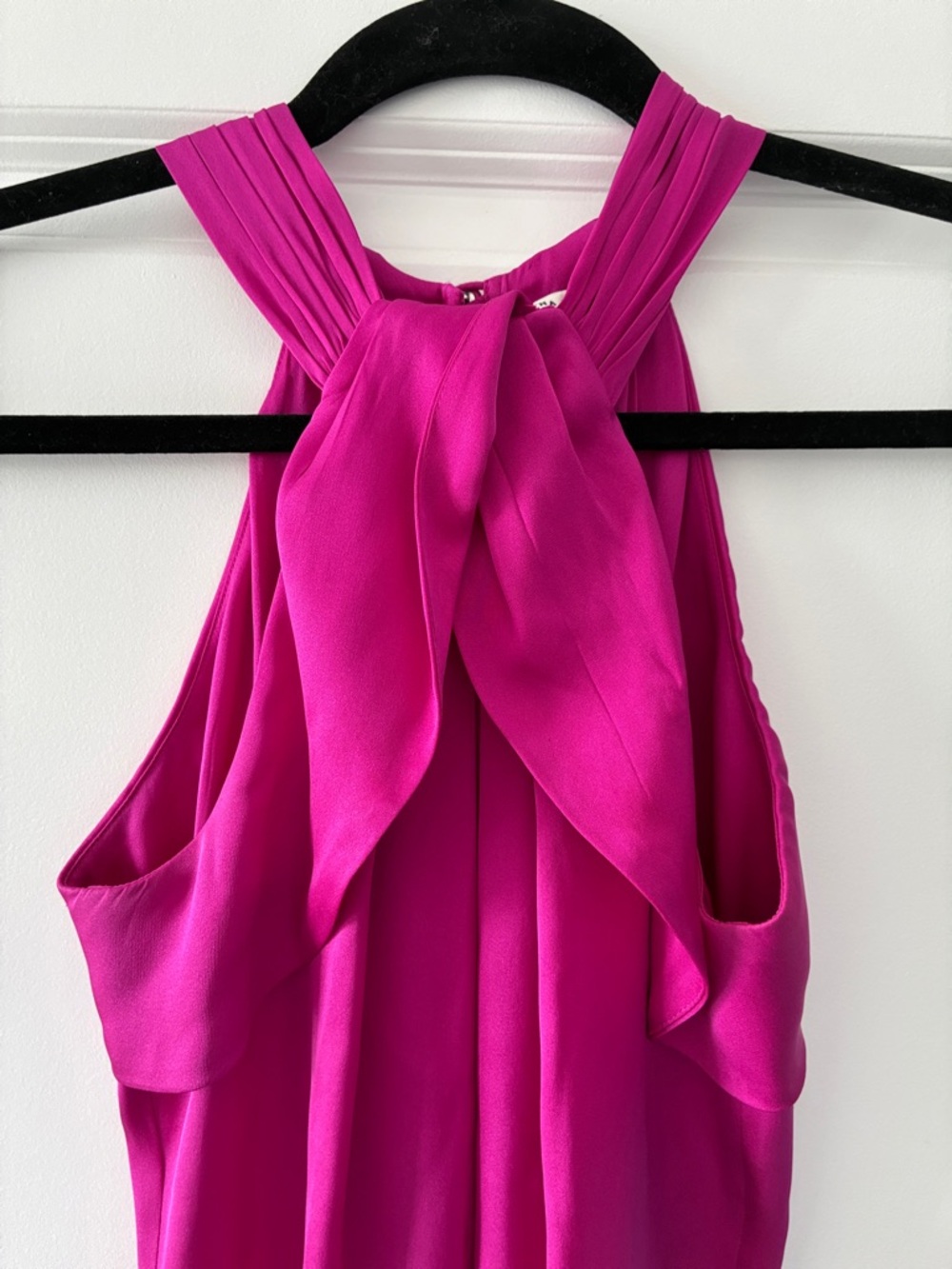 NWOT Banana Republic Size 0 Stretch 92% Silk Dress - Pink - Picture 3 of 7